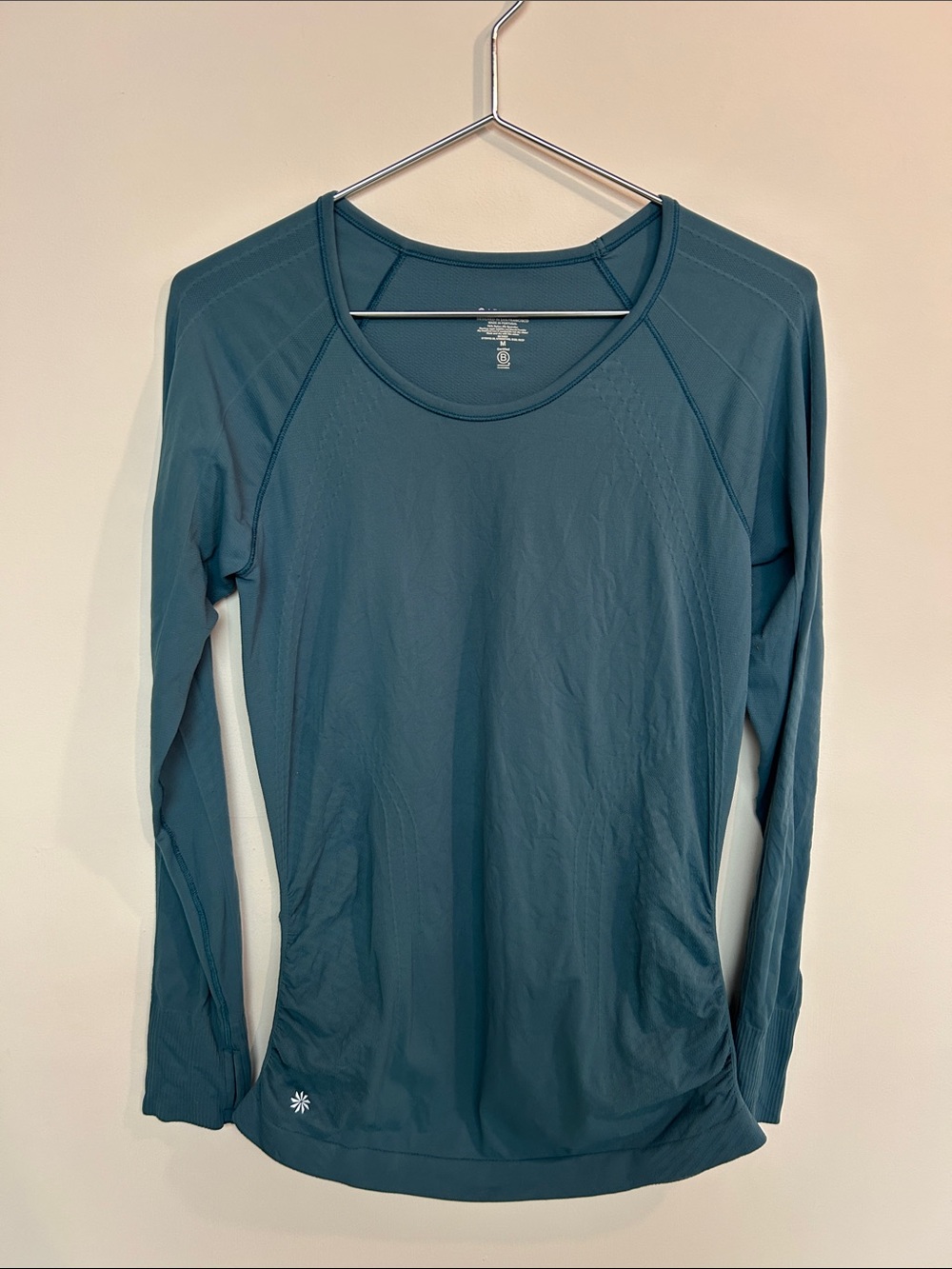 Athleta Long-Sleeve Performance Tee in Teal Blue